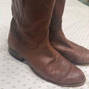 Tecovas Men’s Brown Leather Cowboy Boots Resoled Western Boots